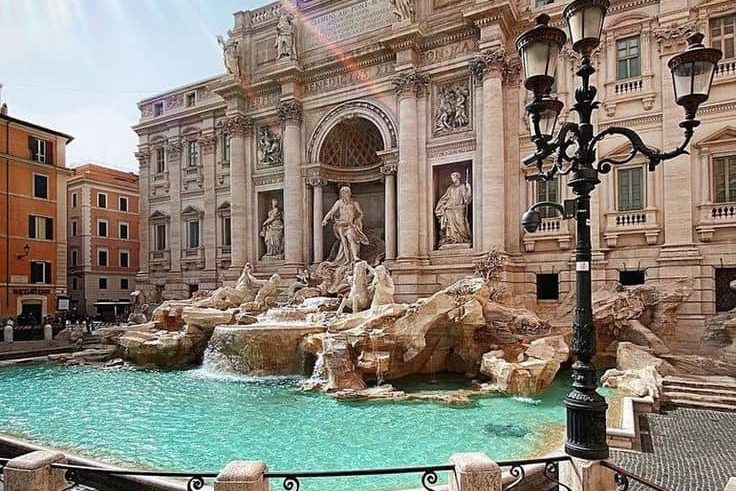 The Trevi Fountain in Rome